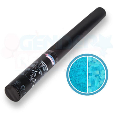 Carton 25 - Gender Revealer Handheld Cannon 60 cm - Combination - Blue