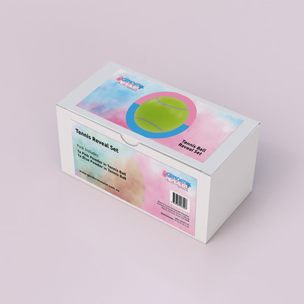 Gender Revealer Tennis Ball Reveal Set