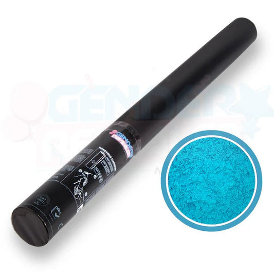 Gender Revealer Handheld Cannon 60 cm - Blue FX Powder