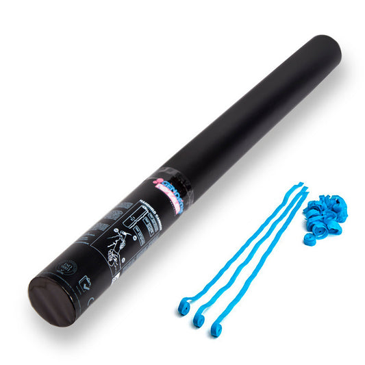 Gender Revealer Handheld Cannon 60 cm - Paper Streamers - Blue